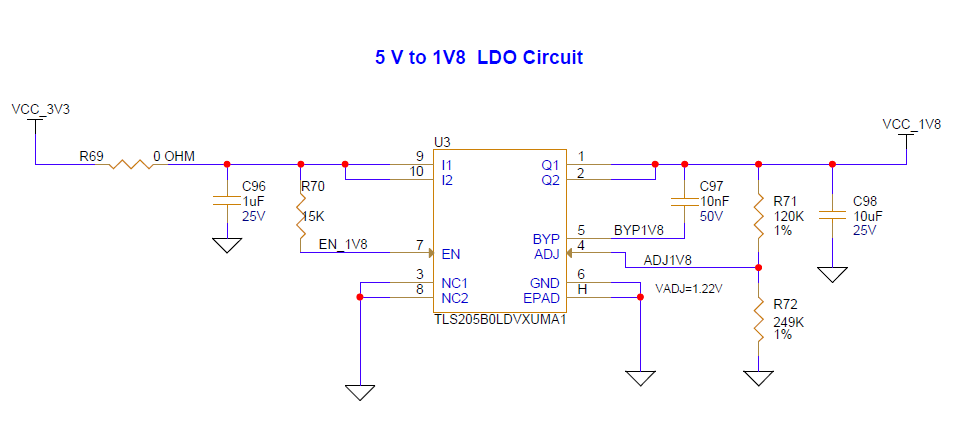 1V8 regulator circuit